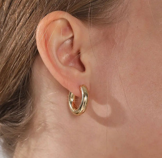 Golden Hoop Earrings