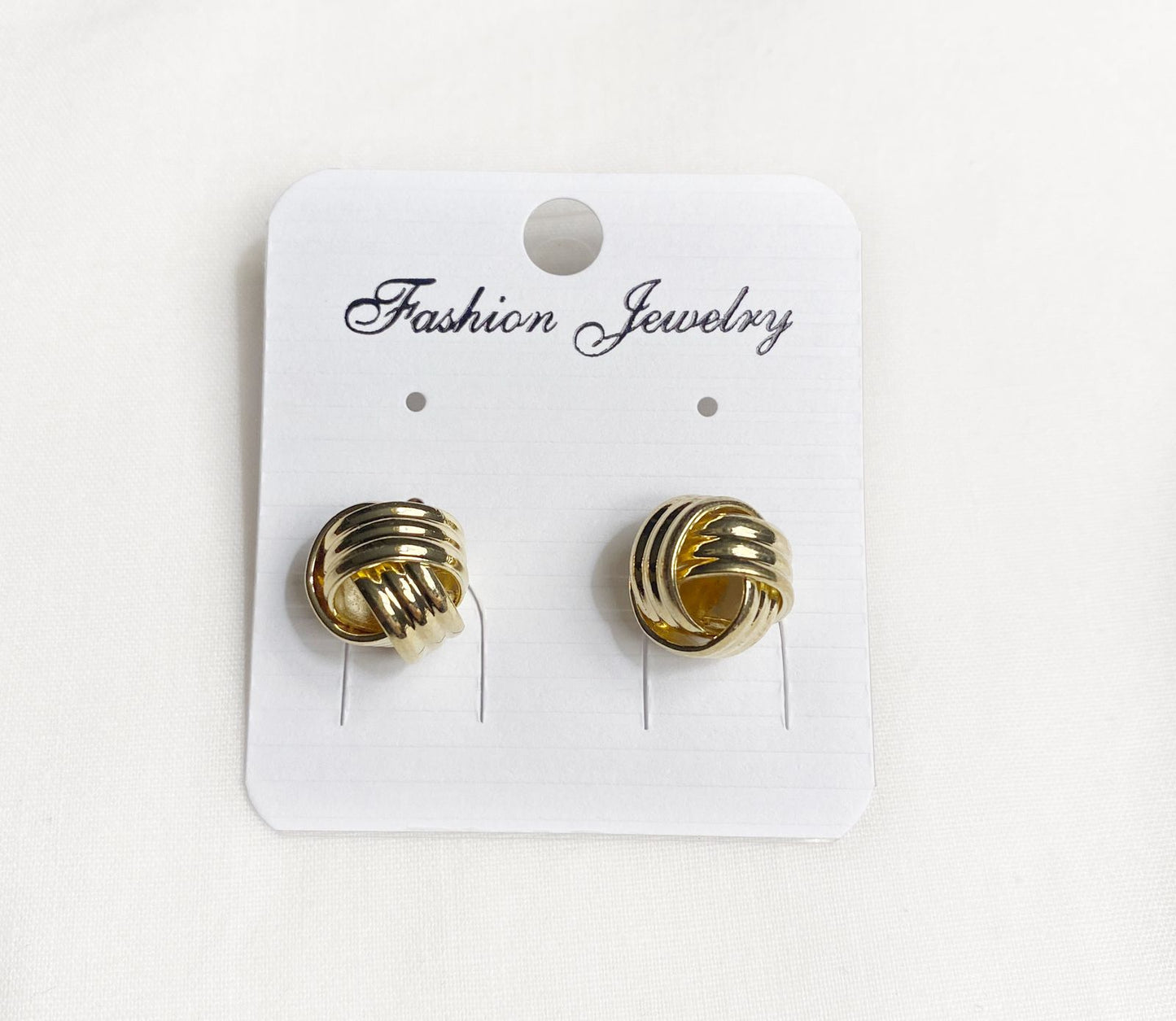 Gold Knot Earrings