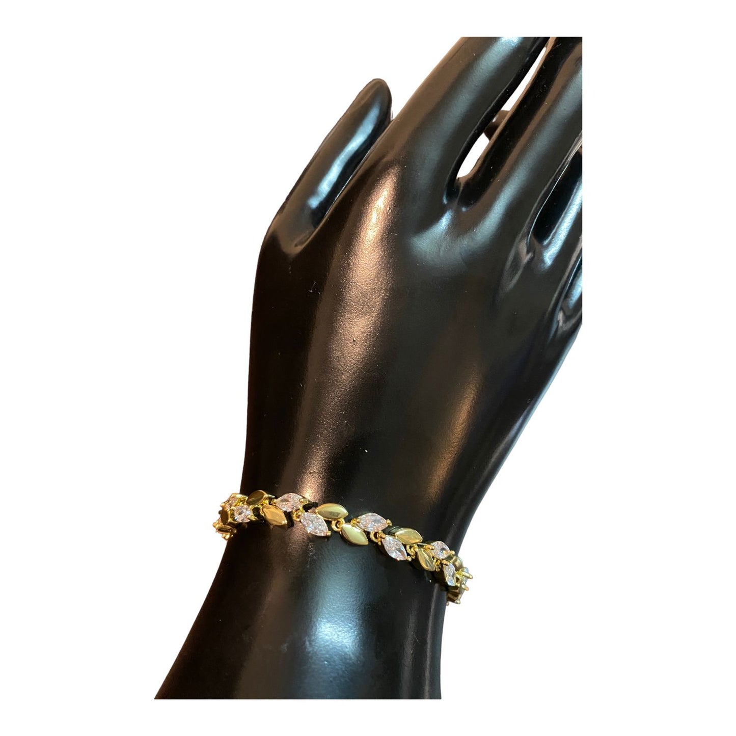 Leaf Gold and Silver Bracelet